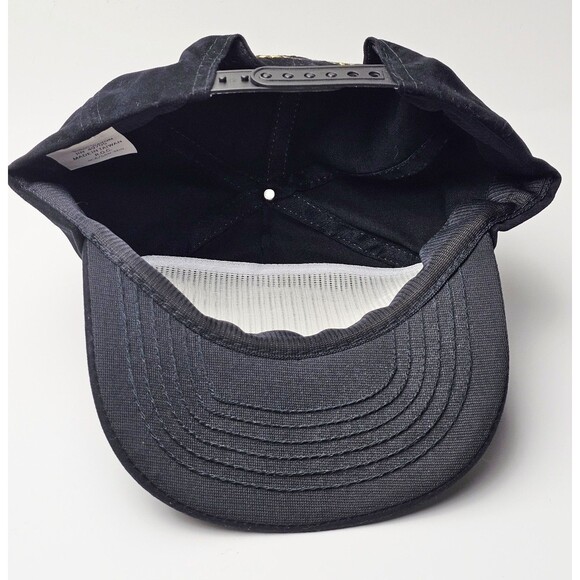 VTG Winston Hat Nascar Racing The Wrap Mens Snapback Plush Fabric Blk 90s EUC! - Picture 11 of 13
